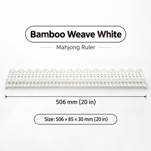 Support de Mahjong en Acrylique Tressé Noir, Blanc, Brun Café, Finitions Naturelles, Écologique et Durable, pour Mahjong Américain - Product Image 6
