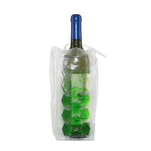 Articles promotionnels en vogue : Sac isotherme personnalisé en gel pour bouteille de vin, manchon rafraîchissant - Product Image 3