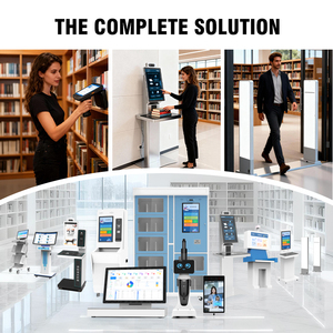 Équipement de bibliothèque intelligent, machine de prêt/retour de livres en libre-service, technologie RFID, système d'exploitation Windows 10 pour les écoles primaires - Product Image 5