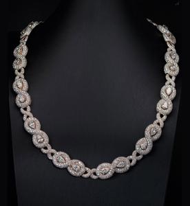 Collar con Colgante de Moissanita Estilo Hip Hop para Hombre, Plata de Ley 925, Joyería de Lujo Personalizada con Incrustaciones de Diamantes, Regalo Perfecto - Product Image 1