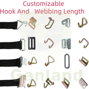 Largeur personnalisable GL-16617-1 50mm longueur 80mm PP PE ceinture <span class=keywords><strong>de</strong></span> cargaison interne sangle inférieure avec <span class=keywords><strong>crochet</strong></span> Rave plat J <span class=keywords><strong>pour</strong></span> bâche - Product Image 2