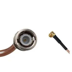 Free sample SSMC Right Angle Female Gold Plated Waterproof Connector To BNC Male 50ohm High Quality RG316 Cable Assembly