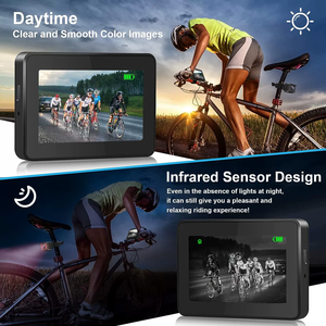 Caméra de rétroviseur de vélo PZvision, caméra de vision arrière de vélo, vision nocturne, caméra de rétroviseur avec grand angle, écran 1080P - Product Image 6