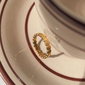 SUMMLY-Bagues vintage en acier inoxydable plaqué <span class=keywords><strong>or</strong></span> 18 carats, petits <span class=keywords><strong>cubes</strong></span>, bijoux tendance - Product Image 6