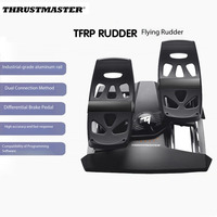 Volante de Pedales Thrustmaster TFRP para Simulador de Vuelo, Compatible con PC, PS4, PS5, Control Preciso con Cable