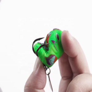 Leurre de pêche flottant en PVC souple et <span class=keywords><strong>latex</strong></span>, imitation grenouille, 7g 10g, pour la pêche au poisson-chat et au bar en rivière et en ruisseau, HYS02 - Product Image 4
