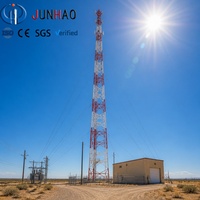 Mât tubulaire guyé avec support pour capteur anémomètre et enregistreur de données météorologiques pour la mesure du vent dans les projets de surveillance d'éoliennes