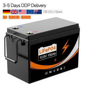 แบตเตอรี่ลิเธียม LiFePO4 DE Stock 12.8V 150Ah กันน้ำ IP65 วงจรการใช้งานแบบ Deep Cycle 6000 รอบ พร้อมระบบป้องกัน BMS ในตัว แทนแบตเตอรี่ตะกั่วกรด - Product Image 1