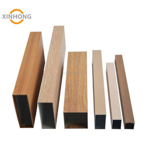 Fabricante de aluminio de 25x25mm, Serie 6000, perfiles de tubos huecos cuadrados, Material de grano de madera de combustión <span class=keywords><strong>tubular</strong></span> para puertas al aire libre - Product Image 3