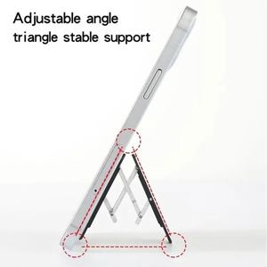 Metal <b>Folding</b> Mobile Phone Tablet Universal Lazy Small Stand Creative Invisible Mini Ring Buckle <b>Desk</b> Portable Live - Product Image 6