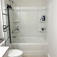 Porte de douche arquée Mars Villa 8 10mm à pivot souple 76 pouces, sans cadre, chromée, légèrement réfléchissante, OEM