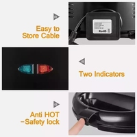 Machine à Gaufres Mini 3-en-1 Détachable et Antiadhésive pour 2 Tranches, Grille-Pain, Presse et Grill à Sandwich avec Plaques Amovibles en Gros