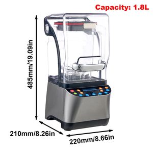 Mixeur Commercial Industriel Robuste 1800W Silencieux pour Glace et Smoothies - Product Image 2