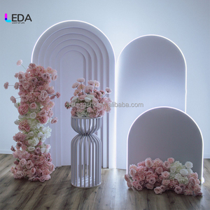 LEDA - Panel de Fondo de Acrílico Moderno para Bodas, con Tira de Luces LED, Decoración para Fiestas, Panel de Fondo de PVC para Eventos - Product Image 6