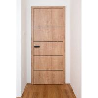 Porte intérieure en bois massif Prima High Gloss, porte battante de luxe pour chambre à coucher, pour villa