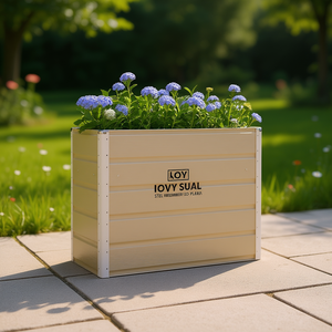 Fioriera Quadrata in Acciaio Inox Iovy 39.37 X 15.75 X 29.53 Pollici, Vaso da Giardino Moderno Durevole con Rivestimento in Polvere - Product Image 2