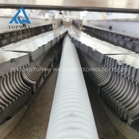 Machine de production de tuyaux corrugués à double paroi en HDPE, machine d'extrusion de tuyaux de drainage à double paroi