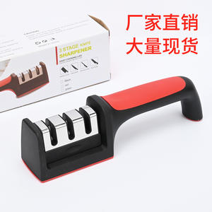 Afilador de cuchillos de cocina Yangjiang, herramienta de afilado manual multi-grano, duradera, para cuchillos y tijeras - Product Image 4