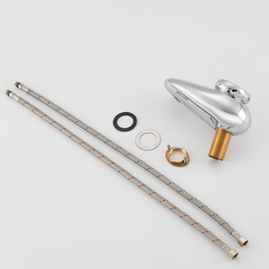 Cobblestone hình dạng sang trọng Brass Vòng phong cách thời trang hai loại Ổ cắm lưu vực vòi nước - Product Image 5