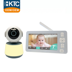 กล้องวงจรปิดสำหรับเด็ก KT-724W HD 720P พร้อมระบบติดตาม AI และตรวจจับเสียงร้องไห้ แบตเตอรี่ 6000mAh กล้องดูแลเด็กอัจฉริยะ ขายส่ง - Product Image 1