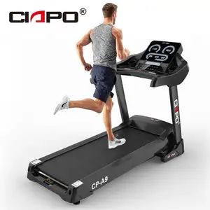 Cinta de correr comercial negra con función de ajuste de velocidad de pantalla LCD para gimnasio, monitoreo de actividad física, 1,25HP de potencia de cinta de correr, 1 HP, 2 unidades