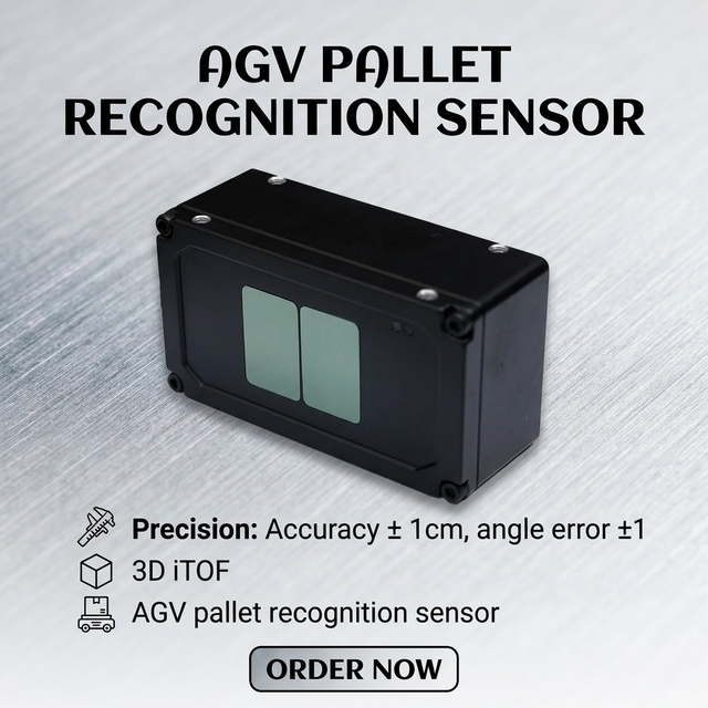 EN Certified Logistics Optical Sensor Ambient Light Pallet Recognition Robot Arm 3d Vision Camera Sensor 3d Lidar