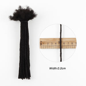 Orientfashion 100% cheveux humains Interlocs 0.2cm Microlocks vendeur de cheveux en gros dreadlocks faits à la main tressage cheveux - Product Image 2