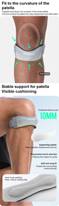 Soporte de Rodilla para Alivio del Dolor al Correr, Banda de Rótula con Absorción de Impactos y Protección - Product Image 3