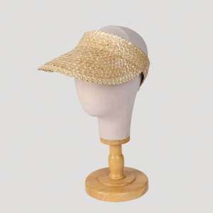 Sombrero de Paja con Visera para Mujer, Diseño de Pata de Gallo, para Verano 2024, Ideal para Vacaciones en la Playa - Product Image 4