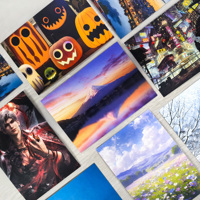 Cartes postales personnalisables en papier d'art avec paysages de monuments urbains - Souvenirs imprimés numériquement en haute définition pour cadeaux touristiques, décoration intérieure et échanges de cartes postales