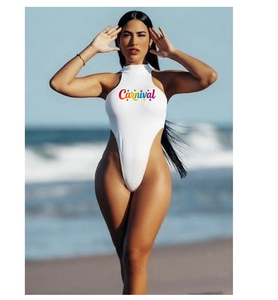Maillot de bain une pièce personnalisé à col montant, monokini, tenue du lundi, carnaval de Trinité-et-<span class=keywords><strong>Tobago</strong></span>, Jouvert 2026 - Product Image 1