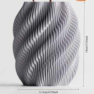 Vaso per Fiori Luna Stampato in 3D in Plastica Impermeabile Adatto per Matrimoni Decorazione per Casa e Ufficio per Fiori - Product Image 2