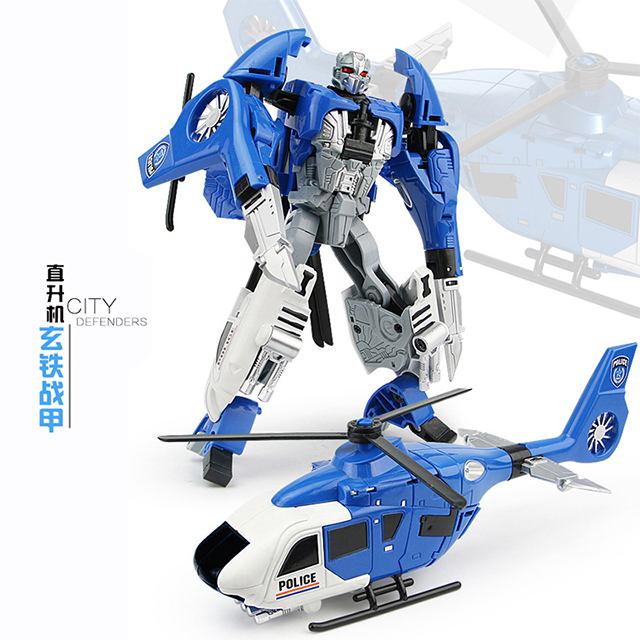 5 IN 1 Transformation Oversize City Guardian alloy robot Machines Action Education gift Figure toy