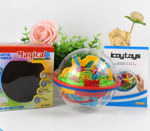VENTE CHAUDE 100 Barrières Puzzle de <span class=keywords><strong>labyrinthe</strong></span> 3D en forme de boule magique pour enfants - Product Image 1