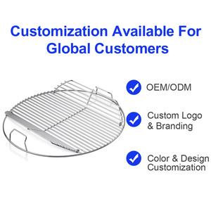 <span class=keywords><strong>Grille</strong></span> de cuisson <span class=keywords><strong>ronde</strong></span> pliable en acier inoxydable pour barbecue extérieur avec poignée, fabriquée par une usine OEM - Product Image 1