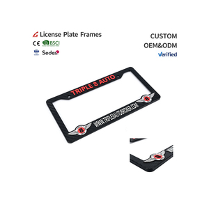 Tùy Chỉnh Chrome Nhựa Xe Giấy Phép Tấm Khung Với Biểu Tượng Tùy Chỉnh Nhựa Số Chủ Bìa Giấy Phép Tấm Khung - Product Image 6