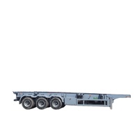 Semi Trailer Chassis Skeletal Multi Axle 20/40ft 50/70 Ton Dilengkapi FUWA BPW untuk Pengangkutan Barang Antar Pelabuhan