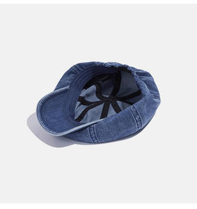 Venta al por mayor caliente 2024 último a medida Vintage Denim boina Octágono <span class=keywords><strong>pintor</strong></span> sombrero cómodo verano sol sombrero con protección solar - Product Image 5