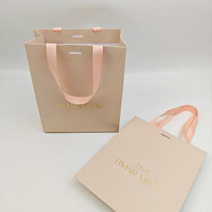 Bolsa de Papel Rosa de Lujo con Diseño Personalizado, Papel de Arte de 250 g/m² con Asa de Cuerda, Materiales Reciclados para Empaque de Regalos de Zapatos y Ropa - Product Image 2