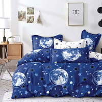 Ensemble de housse de couette imprimé de luxe 4 pièces personnalisé 100% tissu en microfibre de polyester motif floral 300TC écologique confortable