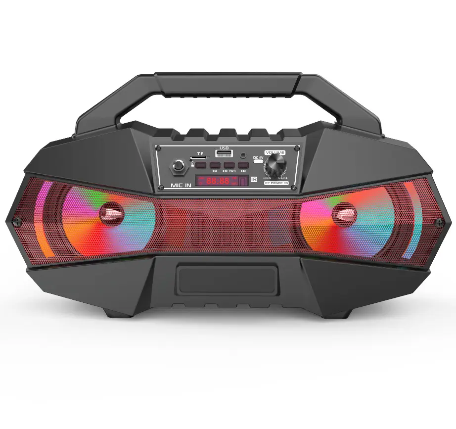 Radio Remote Control Aux Karaoke Bass Sound System Mic Wireless Bt Speaker music sound box speakers music player speaker