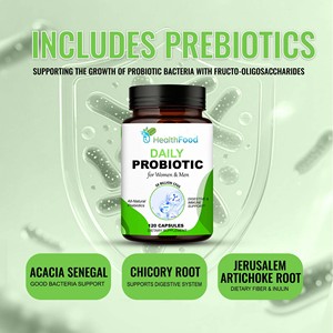 Cápsulas Probióticas Diarias de Buena Calidad, Apoyo Efectivo para la Salud Intestinal e Inmunológica y Bienestar General con Suplemento Dietético - Product Image 2