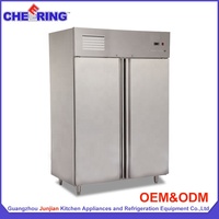 Réfrigérateur congélateur vertical à double porte en acier inoxydable avec ventilateur de refroidissement réglable pour usage hôtelier LG