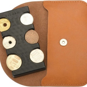 Boshiho Customized PU Leather Vintage Open Durable Travel <b>Coin</b> <b>Case</b> Pouch Portable Unisex Purse Storage Compartment Holder - Product Image 3