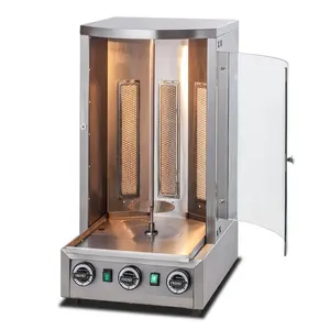 Mini barbecue Shawarma a Gas in acciaio inossidabile con tre bruciatori a infrarossi - Product Image 1