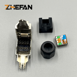 Factory Price CAT6A Toolless Ethernet <strong>Connector</strong> Gold Plated Plug Shielded Ethernet Tool Free Modular Plug STP <strong>RJ45</strong> Connectors - Product Image 3