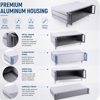 Boîtier électronique en aluminium sur mesure pour instruments industriels, systèmes de contrôle, modules d'alimentation, dispositifs de test, OEM ODM