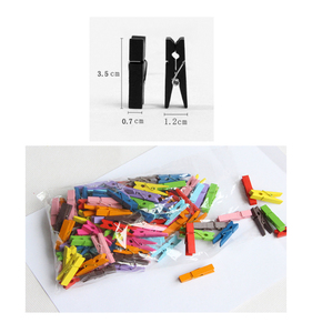 <span class=keywords><strong>Mini</strong></span> épingles <span class=keywords><strong>à</strong></span> <span class=keywords><strong>linge</strong></span> en bois colorées 35x7mm, pinces <span class=keywords><strong>à</strong></span> <span class=keywords><strong>linge</strong></span> pour Photos, papier artisanal - Product Image 6