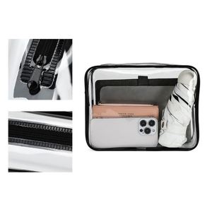 Customized Clear PVC Transparent Waterproof Toiletry Bag, Portable Travel Bag with Printed Logo, Personalized Promotional <b>Gift</b> - Product Image 3