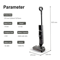 Aspirateur serpillière sans fil léger à filtre HEPA, aspiration 14000 Pa, pour nettoyage rapide des tapis domestiques, avec un avantage de prix élevé